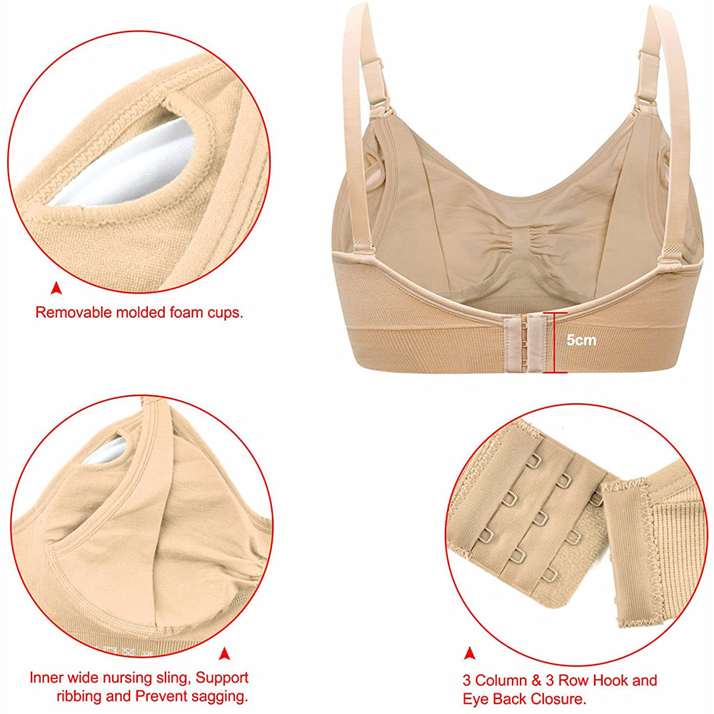 Sutiã de enfermagem maternidad - Sleep Bra Bralette avaliação e preço
